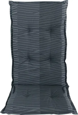 Produktbild von Sungarden Hochlehner Gartenstuhl Auflage Borkum Grau gestreift 117 cm