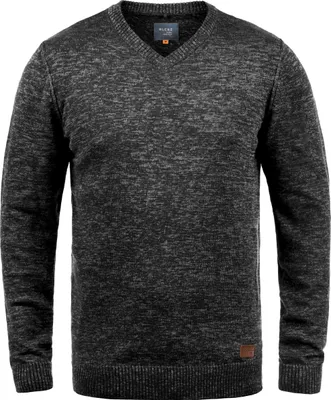 Produktbild von BLEND BHDansel Herren Strickpullover Feinstrick Pullover mit V-Ausschnitt Rippbündchen Baumwollmischung Regular fit