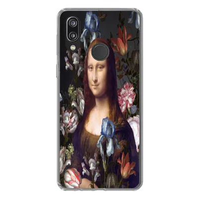 Produktbild von MuchoWow® Handyhülle Schutzhülle Hülle für Huawei P20 Lite (2020) Mona Lisa - Da Vinci - Blumen Silikon Softcase Handy Hülle - Kartenhalter