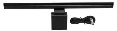 Zdjęcie produktu dla Listwa świetlna do laptopa, ochrona oczu, lampka LED do ekranu zasilana przez USB, sterowanie dotykowe, 15 trybów oświetlenia z klipsem do komputera, biura, gier