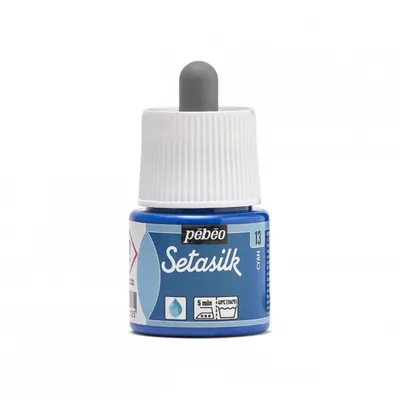 Produktbild von Pebeo Setasilk, 45 ml, 13 Cyan