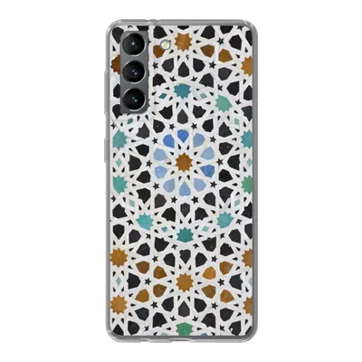 Produktbild von MuchoWow® Handyhülle Schutzhülle Hülle für Samsung Galaxy S21 Ein marokkanisches Mosaikdetail Silikon Softcase Handy Hülle - Softcase
