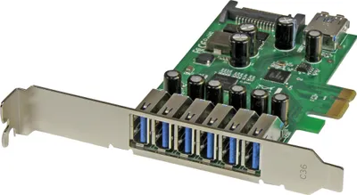 Produktbild von StarTech.com 7-Port PCIe USB 3.0 Erweiterungskarte PEXUSB3S7