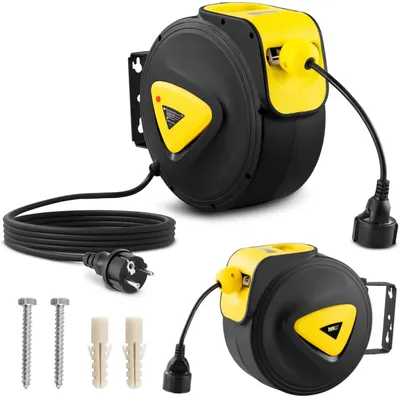 Obrázok produktu pre Automatický elektrický predlžovací kábel na cievke 20 m + 3 m