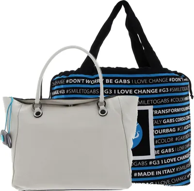 Produktbild von Gabs Leder Schultertasche Shopper Anne TG Ruga Black Bag Panna beige