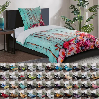 Produktbild von SANILO® Bettwäsche 135x200 cm, 100% feinste Baumwolle, 2-teilig, Bettbezug, Kissenbezug 80x80cm - Spring