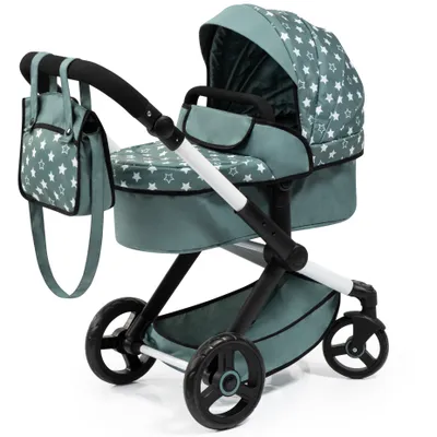 Produktbild von Bayer Design 17058AA, Kočík pre bábiku Xeo s taškou, severská zelená