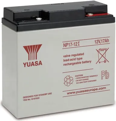 Zdjęcie produktu dla Akumulator ołowiowy YUASA NP17-12I, 12 V-/17 Ah