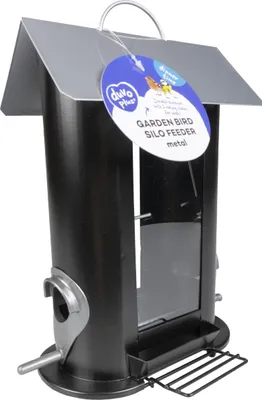 Produktbild von Duvo+ Futterspendersilo Metall für Getreide schwarz