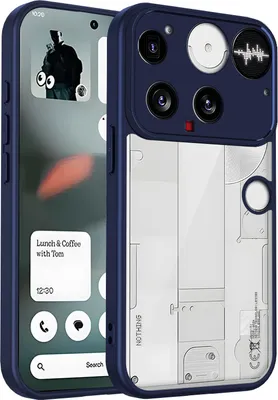 Obrázek produktu pro Pouzdro pro Nothing Phone 3 průhledný zadní kryt s TPU rámečkem, odolné proti nárazům Modrý