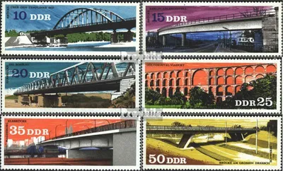 Produktbild von Briefmarken DDR 1976 Mi 2163-2168 (kompl.Ausgabe) postfrisch Brücken