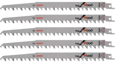 Image de Lot de 5 lames de scie sabre S 1542 K BOSCH 2608650682 pour bois