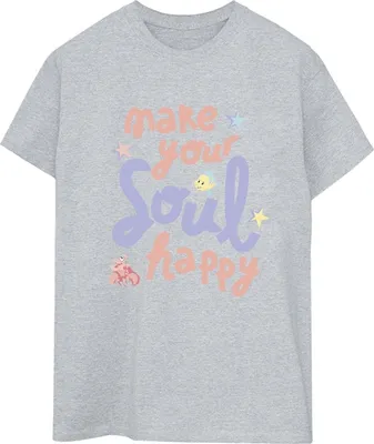 Produktbild von Disney - "The Little Mermaid Happy" T-Shirt für Damen BI31153 (M) (Grau)