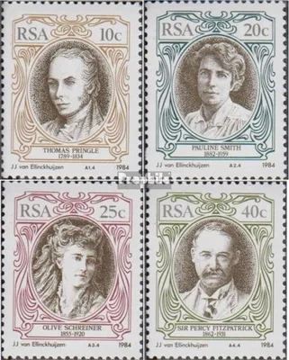 Produktbild von Briefmarken Südafrika 1984 Mi 642-645 (kompl.Ausg.) postfrisch Schriftsteller