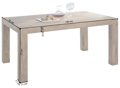 Produktbild von Esstisch YOGA 120x70 cm, auch als Schreibtisch nutzbar
