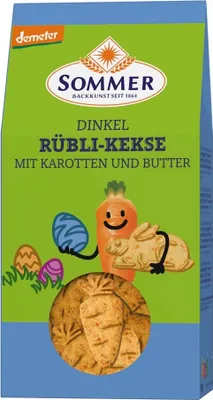 Produktbild von Sommer Demeter Rübli-Kekse mit Karotten und Butter -- 150g