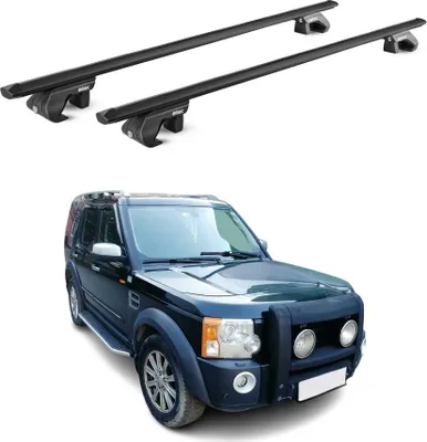 Produktbild von Dachträger für Land Rover Discovery III 2004-2009 5 tür 90kg Alu Schwarz 2x ABE