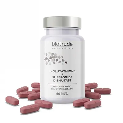 Produktbild von Biotrade Nahrungsergänzungsmittel L-Glutathion 200 mg & Superoxiddismutase