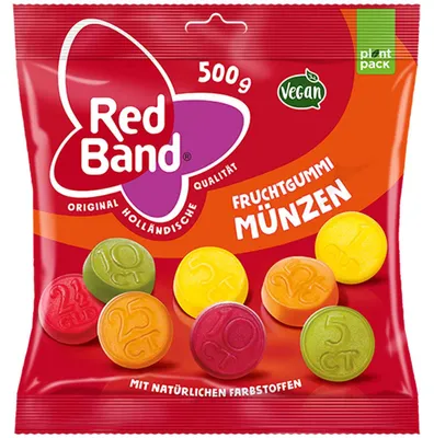 Produktbild von Red Band Fruchtgummi Münzen 500g
