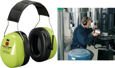 Produktbild von 3M Peltor Optime III Kapselgehörschutz H540AV grün