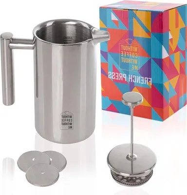 Obrázek produktu pro Kávovar z nerezové oceli, objem 0,6 l, s izolací