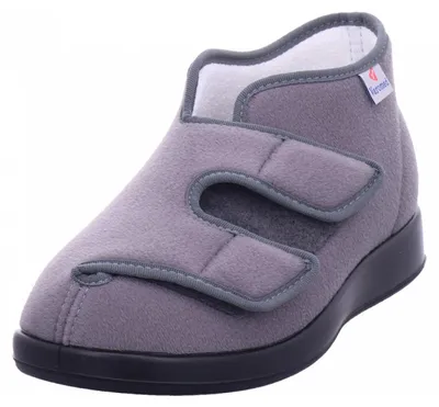 Produktbild von Varomed genua klettschuh Hausschuh grau in Gr. 38