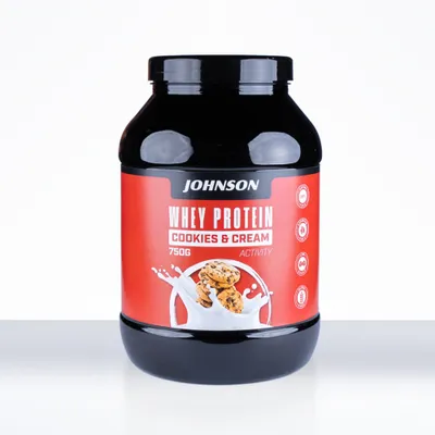 Produktbild von Johnson Whey Protein Cookies & Cream 750 g