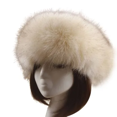 Produktbild von Frauen Herbst Winter Kunstpelz Verdickte Mütze Im Freien Kaltbeständige Warme Plüsch Beanie-9