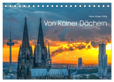 Produktbild von Von Kölner Dächern (Tischkalender 2027 DIN A5 quer), CALVENDO Monatskalender