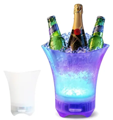 LED-Ice Bucket 5 l, Champagnerkühler, Getränkekühler, Partyzubehör
