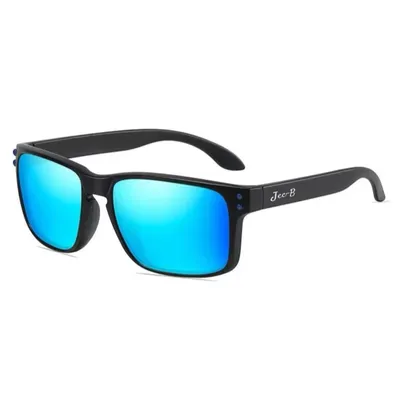 Produktbild von Jec-B Sonnenbrille Herren Polarisiert Verspiegelt UV400 Sport Matt Blau