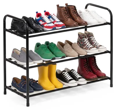 Productafbeelding van Schoenenrek | 12-16 Paar Schoenen | 3 Laags | Staal