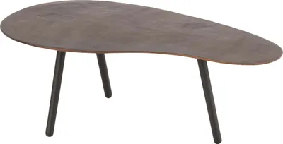 Produktbild von Tropfenförmiger Couchtisch aus Aluminium und Eisen