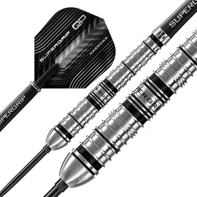Productafbeelding van Harrows Fléchettes Supergrip QP, 90 stuks, stalen punt, 22 gram