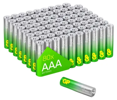 Image de GP GPSUP24A567S80 80 GP Batterien SUPER Micro AAA 1,5 V