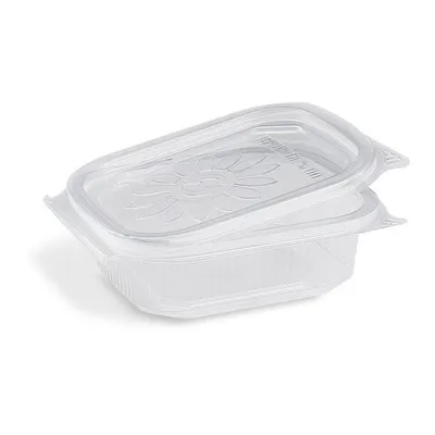 Produktbild von 50x Feinkostbecher mit fixem Deckel Ripboxx Tiny klar PP 127x108x37mm 200ml