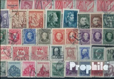 Produktbild von Briefmarken Slowakei 50 verschiedene Sondermarken