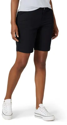 Productafbeelding van Lee, Legendary 9, chino shorts met bermudakant, voor dames, zwart (jet zwart), maat 32