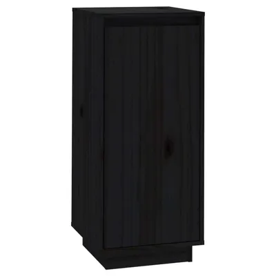 Immagine prodotto di vidaXL Scarpiera nera 35x35x80 cm in legno di pino massiccio