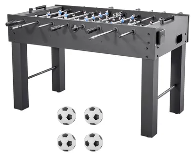Produktbild von Tischfußballtisch in Standardgröße (1372 x 737 x 878 mm), Indoor-Kickertisch für Zuhause, Familie und Spielzimmer, langlebiges Set