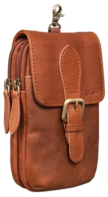 Produktbild von Benthill Gürteltasche aus Echtleder - Hüfttasche aus Rindsleder - Wandertasche für Damen & Herren - Organizer / Partytasche