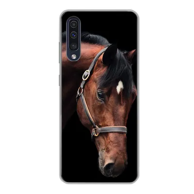 Produktbild von MuchoWow® Handyhülle Schutzhülle Hülle für Samsung Galaxy A50 Pferd - Halfter - Braun Silikon Softcase Handy Hülle - Mobiltelefonhülle