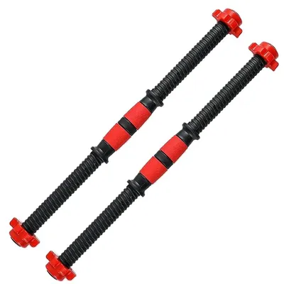 Obrázok produktu pre Oceľová tyč na činky s 4 nastaviteľnými svorkami na posilňovanie