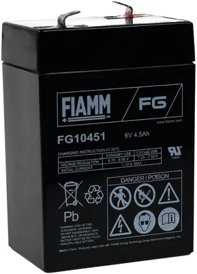 Produktbild von FIAMM Ersatzakku für Notstromversorgung (USV) Tairui TP6-4.0  6V 4 5Ah