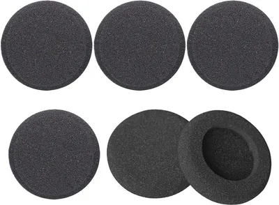 Ersatz-Ohrpolster für Kopfhörer - 55 mm Schaumstoffpolster (Set von 6)