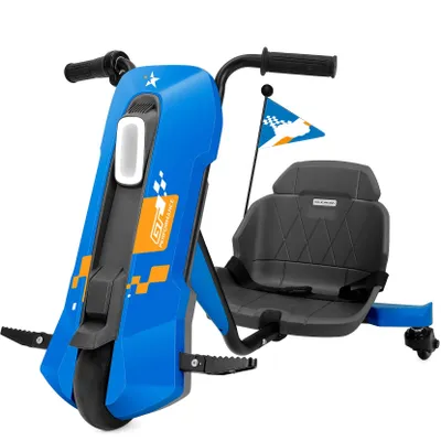 Produktbild von Elektro-Kart mit stufenloser Geschwindigkeit, 12 V Elektro-Drift-Kart für Kinder mit verstellbarem Sitz, Elektro-Kart mit Musik, Bluetooth, Beleuchtun