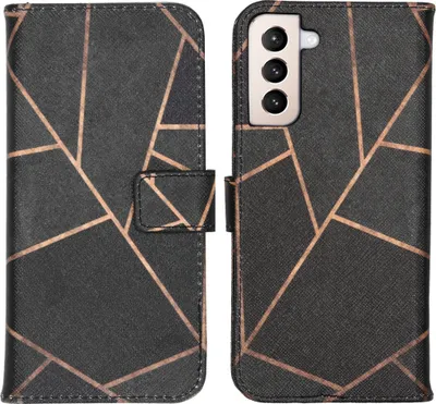 Produktbild von imoshion Design TPU Klapphülle Samsung Galaxy S21 Plus - Black Graphic