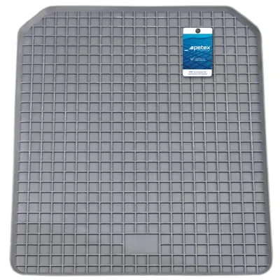 Produktbild von Schalenmatte aus Gummi, 48,5 x 57 cm, universal, für hintere PKW Fußräume, grau | PETEX
