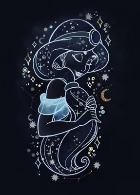 Produktbild von Poster Disney Aladdin – Jasmine unter den Sternen 50 cm x 70 cm