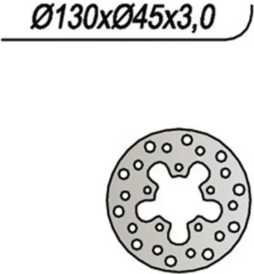Immagine prodotto di Disco freno NG posteriore lato destro 5 fori da 6,5 mm per POLINI